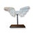 Vintage great Italian Wings Sculpture in Plaster with Iron Pedestal.