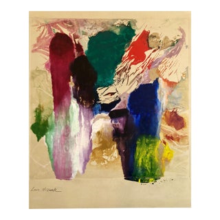 Louis WolchonokEarly Abstract Expressionist Oil Painting Monoprint WPA Jewish Artist For Sale
