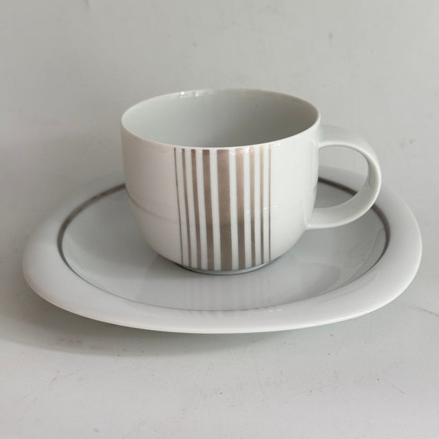 1970s Vintage Suomi Linja Coffee Cup with Saucer by Timo Sarpaneva for Rosenthal, 1979, Set of 2 For Sale - Image 5 of 5