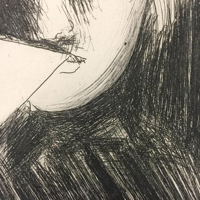Modern Giacomo Manzú, Artist and Model Edition of 125, 1970, Etching For Sale - Image 3 of 6