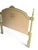 Charming vintage French Provincial style bed featuring an elegantly arched headboard and coordinating footboard, finished...