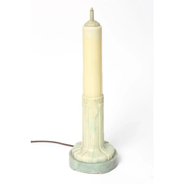 Early 20th Century Art Deco Empire State Building Florescent Table Lamp For Sale - Image 10 of 10