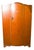 Brown Small Art Deco English Wardrobe in Light Wood, 1930 For Sale - Image 8 of 8
