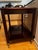 2000 - 2009 Hickory Chair Company Mahogany Bar Cart With Antique Silver Tray For Sale - Image 5 of 8