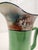 Rustic European 1960s Royal Bayreuth Green Hand Painted Equestrian Hunt Scene Pitcher For Sale - Image 3 of 7