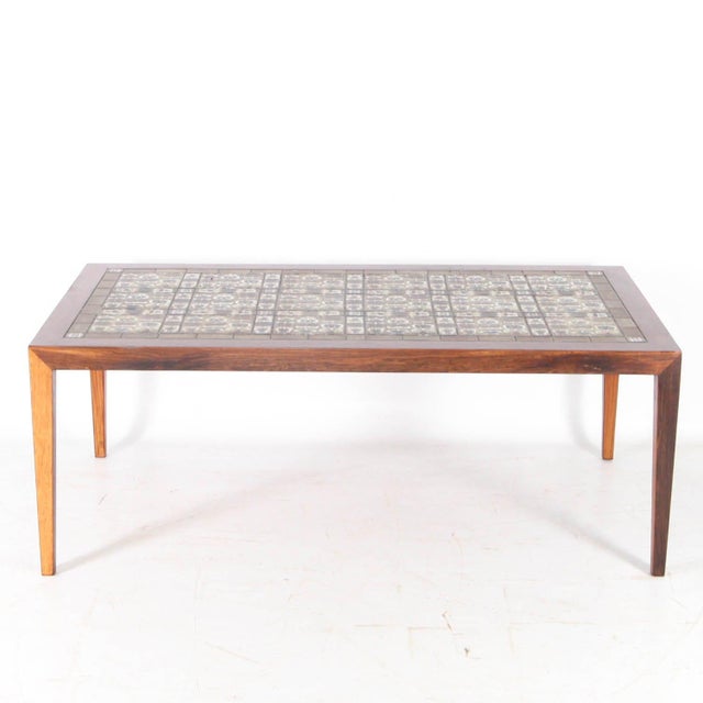 Coffee Tables in Rosewood and Ceramic, 1970s, Set of 3 For Sale - Image 13 of 18