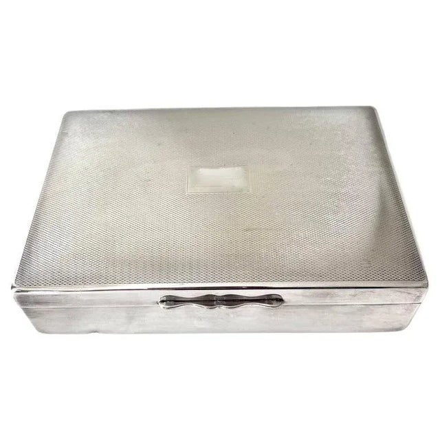 Silver Plate French Box with Wood Interior For Sale - Image 10 of 10