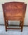 Wood Mission Oak Art & Crafts Drop Leaf Desk Secretary With Pair Stained Glass Lamps For Sale - Image 7 of 14