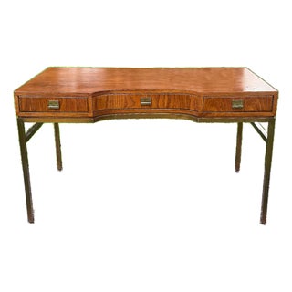 20th Century Drexel Campaign Style "Consensus Collection" Writing Desk For Sale