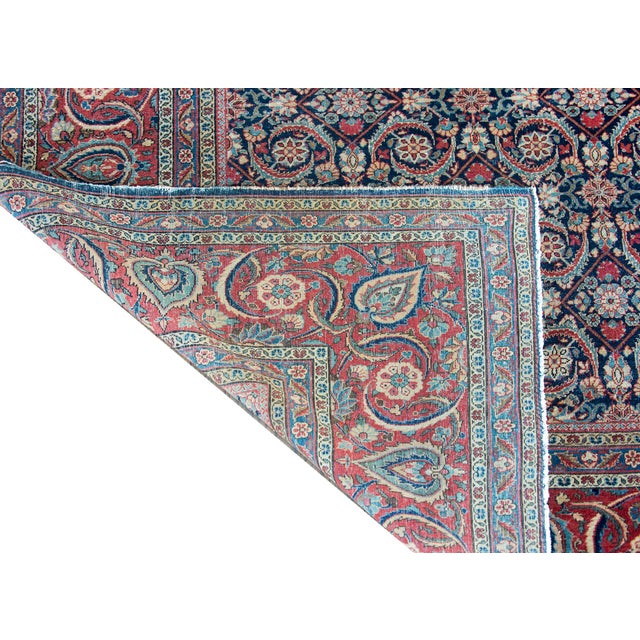 Persian Early 20th Century Persian Kashan Rug For Sale - Image 3 of 15