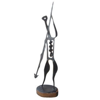 Mid-Century Brutalist Warrior Sculpture For Sale