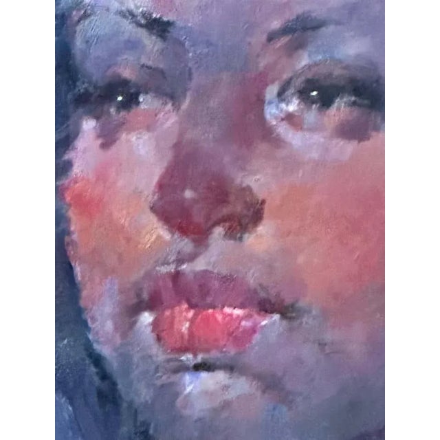 Black Girl Portrait - Gouache by Max Turner For Sale - Image 4 of 6