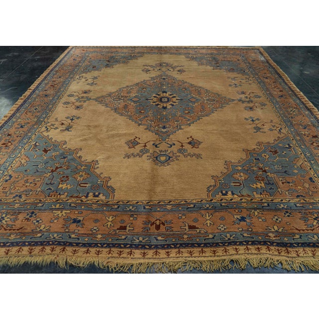 Turkish Oushak Antique Rug 10' x 12'7" #20512 Explore a curated collection of hallway runners, wool rugs, and handmade...