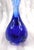 1980s 1980s Tall Blue Signed Art Glass Perfume Bottle For Sale - Image 5 of 7