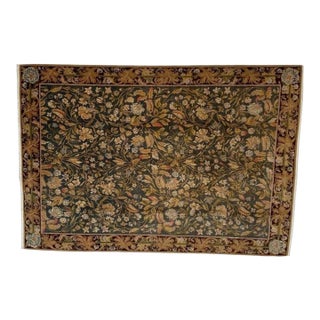 1970s Vegetable Dye Floral Rug , 8'7" X 12'2" For Sale