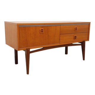 Small Vintage Scandinavian Teak Sideboard, 1960s For Sale