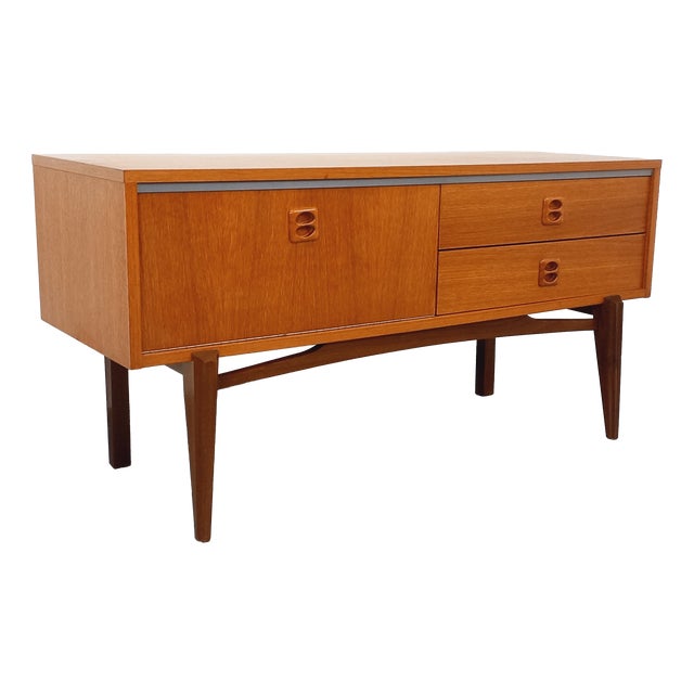 Small Vintage Scandinavian Teak Sideboard, 1960s For Sale