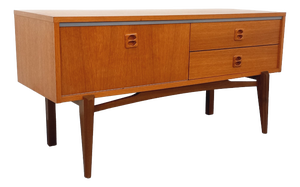 Small Vintage Scandinavian Teak Sideboard, 1960s