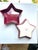 Great item to use at a BBQ or Patriotic themed event. Chantal ceramic star-shaped dishes in a maroon or paprika red...
