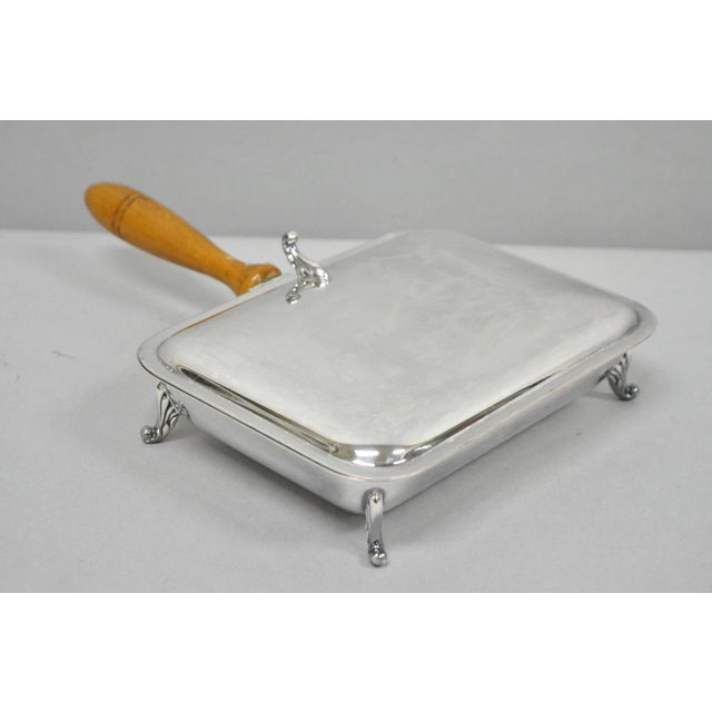Vintage Victorian Silver Plated Crumb Catcher Table Butler by Sf Co For Sale - Image 11 of 11