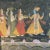 Indian Artist, Tapestry Dancers, 1900s, Oil, Framed For Sale - Image 10 of 11