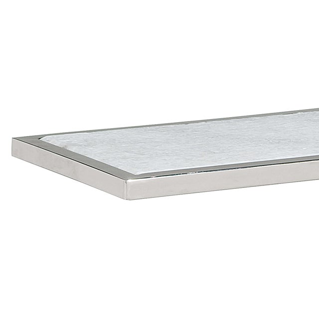 2020s Regina Andrew Echelon Sofa Hugger Table in Polished Nickel For Sale - Image 5 of 6