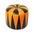 Vintage Round Pouf in Two-Tone Skai, 1960s For Sale - Image 3 of 15