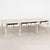 19th century large Swedish partners desk, crafted in pine with a newer antique white painted finish and pale gray...