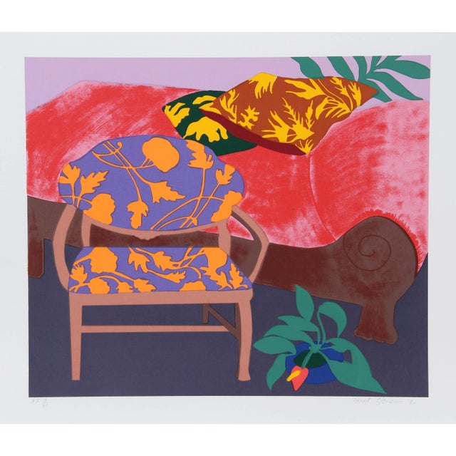 Chez, Hunt Slonem Screen Print For Sale - Image 4 of 4