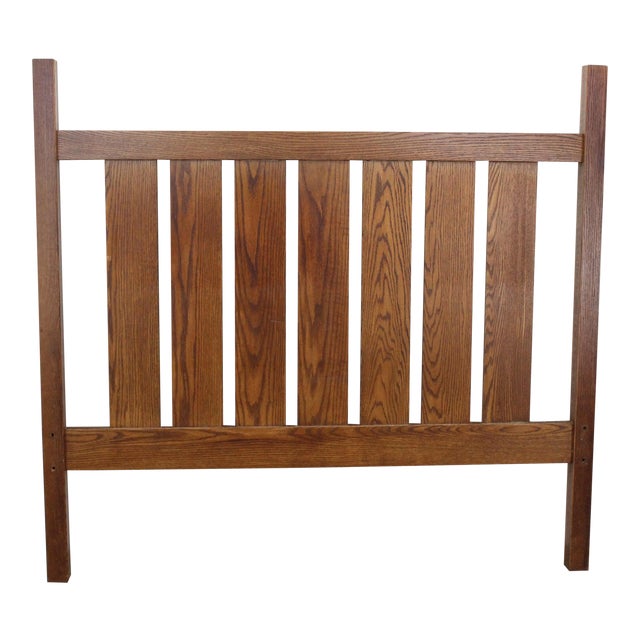 Mission Style Full Oak Bed Frame Chairish