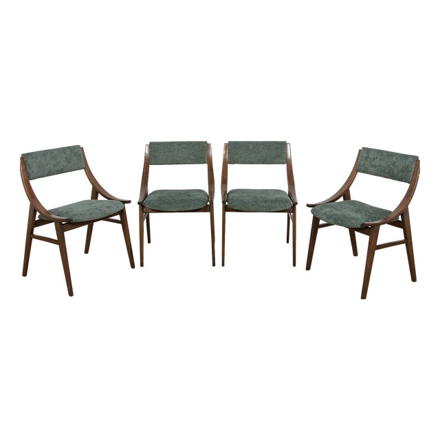 Ski Jumper Chairs by Juliusz Kędziorek for Zamojska, Poland, 1970s, Set of 4 For Sale