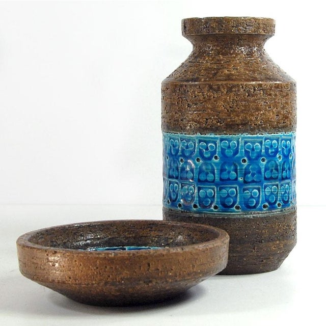 Bitossi Italian Trifoglio Ceramic Set from Aldo Londi for Bitossi, 1960s, Set of 2 For Sale - Image 4 of 12