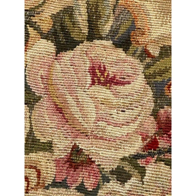 Antique French Handwoven Tapestry with Diane Return of Hunt Scene from Aubusson, 1940s For Sale - Image 13 of 18