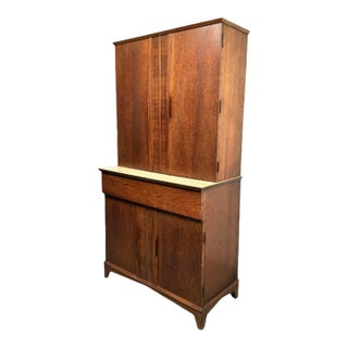 Mid-Century Modern Walnut Bar Cabinet For Sale