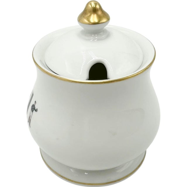 Vintage the 21 Club Nyc Restaurant Equestrian Jockey Condiment Jar For Sale - Image 10 of 12