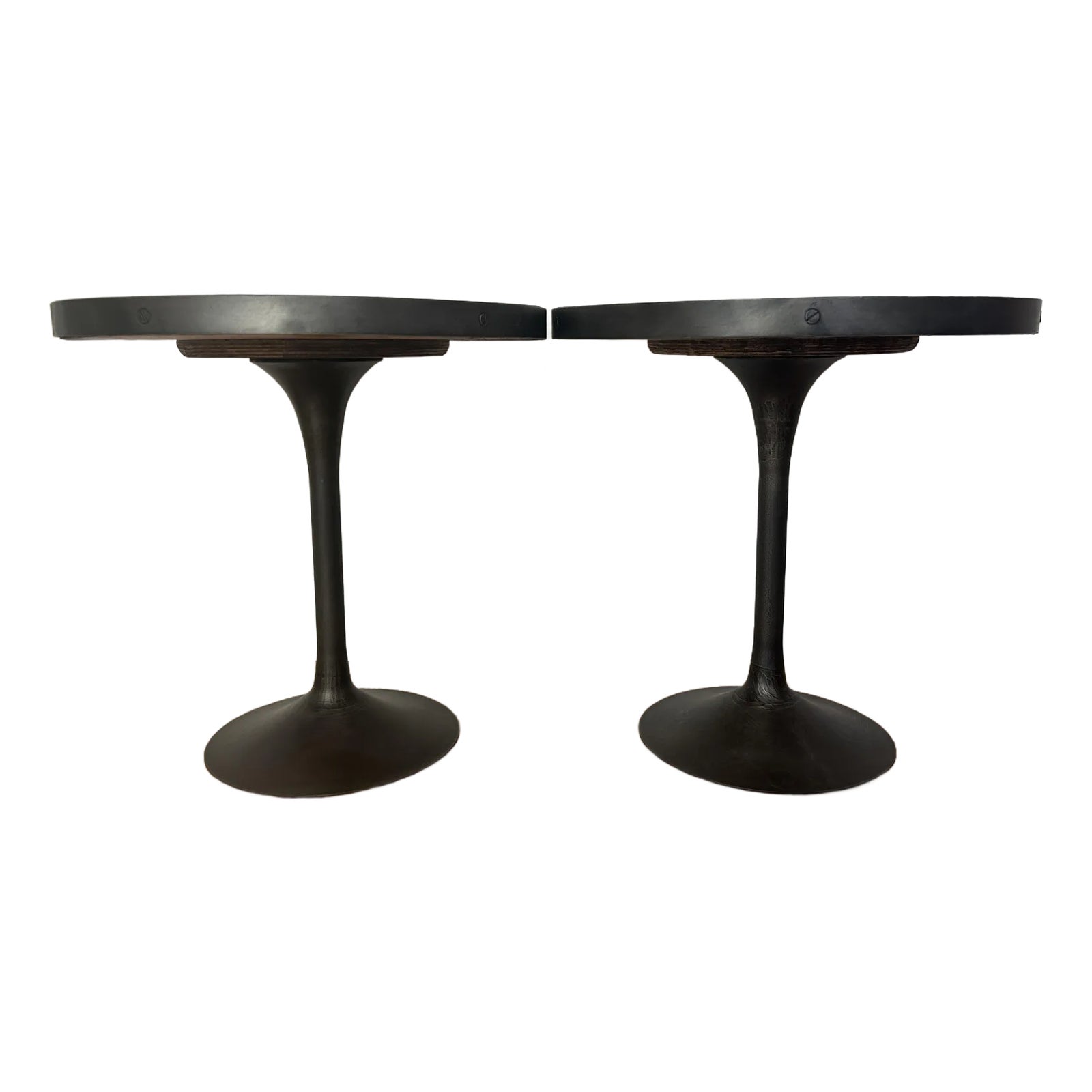 Two Industrial/Modern Loft Side Tables | Chairish - Metal Side Table For Industrial Loft Apartments