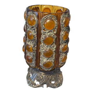 Vintage Mid Century Modern Brutalist Candle Holder For Sale