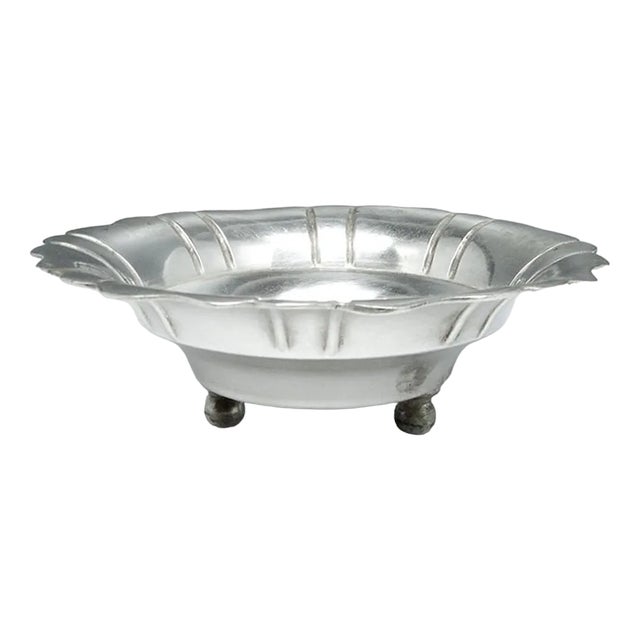 Art Deco Silver Bowl, Poland, 1950s For Sale