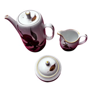 Vintage Royal Worcester Evesham Three-Piece Coffee For Sale