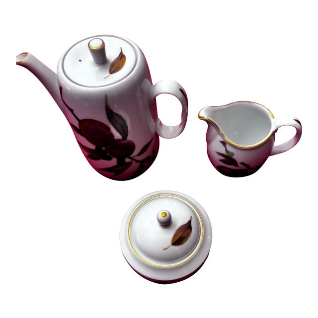 Vintage Royal Worcester Evesham Three-Piece Coffee For Sale