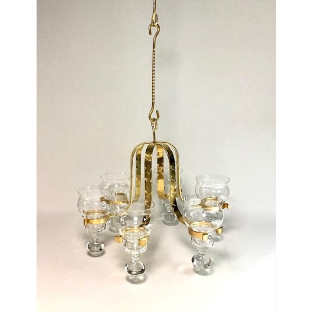 Wrought Iron Chandelier by Bertil Vallien for Boda, 1960s For Sale - Image 11 of 11