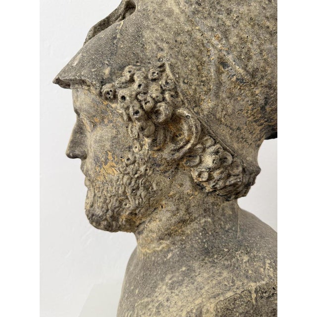Early 20th Century Stone-Dusted Half-Bust Sculpture of Pericles, Italy For Sale - Image 13 of 18