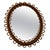Vintage Oval Honey Rattan and Bamboo Wall Mirror, Italy, 1960s For Sale - Image 14 of 14