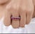 Natural 7.30 cts ruby & 0.72 cts diamond ring 14K gold For Sale - Image 12 of 18