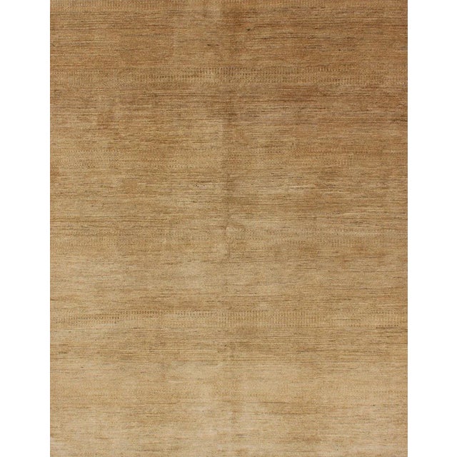 Nepalese Modern Rug in Variegated Sand Colors- 6′3″ × 8′1″ For Sale - Image 4 of 10