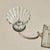 Italian Murano Fluted Glass + Brass 8-Arm Chandelier, 1940s For Sale - Image 9 of 11