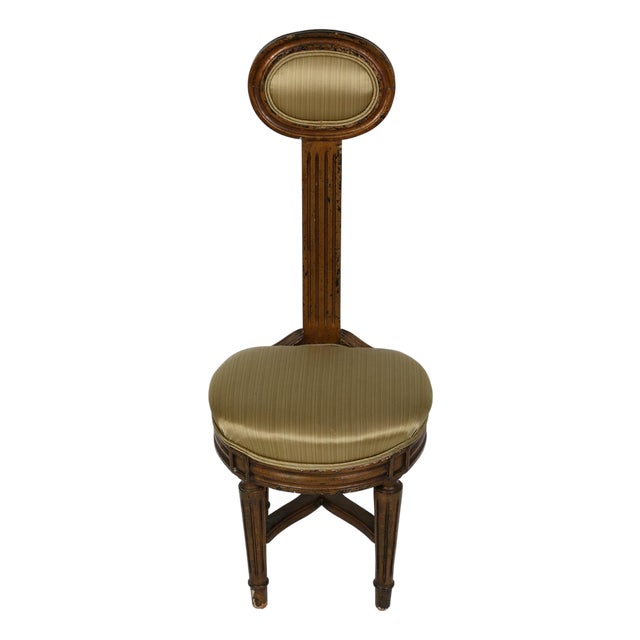 Louis XVI Painted Music Chair For Sale