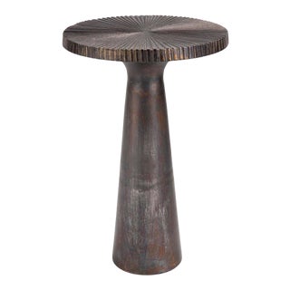 Regina Andrew Ellis Aluminum Table, Blackened Zinc For Sale