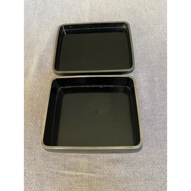 Contemporary Japanese Black Laquered Maki-E For Sale - Image 3 of 9