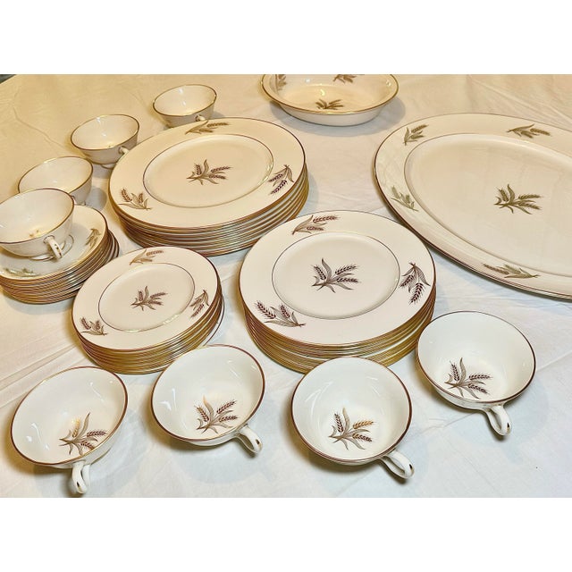 Ivory Lenox Harvest China Dinnerware Service for Eight, 42 Pieces For Sale - Image 8 of 11